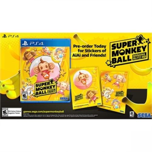 Sega Super Monkey Ball: Banana Blitz HD For PS4   PlayStation 4   Action/Adventure And Puzzle Game   Rated E10+   Multiplayer Supported   Fully Remastered Gameplay 