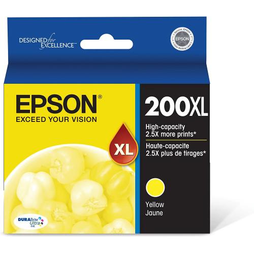 Epson 200XL High Capacity Yellow Ink Cartridge - 2.5x more prints