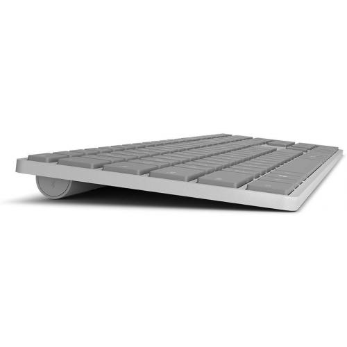 Microsoft Surface Keyboard Gray + Microsoft Surface Precision Mouse Gray   Wireless Bluetooth Connectivity   QWERTY Key Layout   Keyboard Compatible With Smartphone   Scroll Wheel   Ergonomic Design   Gray 