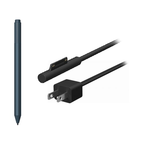 Microsoft Surface Pen Cobalt Blue + Surface 24W Power Supply - Bluetooth 4.0 Connectivity - 4,096 Pressure Points for Pen - Writes like pen on paper - 24 W Power Supply Designed for Microsoft Surface Go - Compatible with Surface Pro 3, 4, and 5