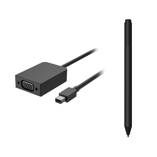 Microsoft Surface Pen Charcoal + Mini DisplayPort to VGA Adapter Black - Bluetooth 4.0 Connectivity for Pen - 1 x DisplayPort 1.2 Male Connector - 1 x VGA Female Connector - 4,096 Pressure Points for Pen - Writes like pen on paper