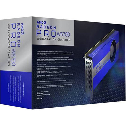 AMD Radeon Pro W5700 Graphics Card   Memory Bandwidth 448 GB/s   8 GB GDDR6 Memory 256 Bit   5 X Mini DisplayPort 1.4   PCI Express 4.0 X16 Interface   Blower  Style Fan 
