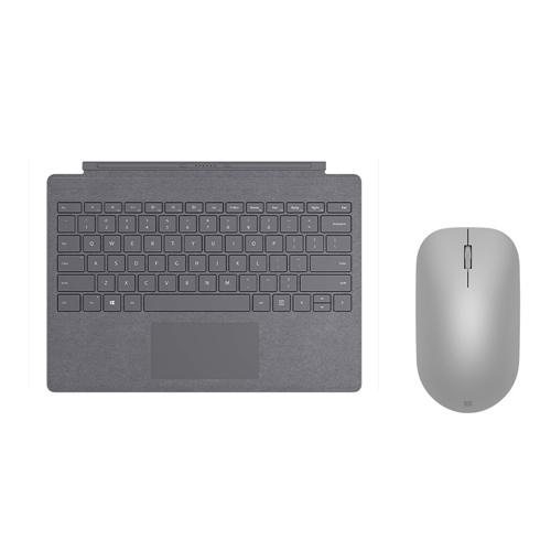 Microsoft Surface Pro Signature Type Cover Platinum + Surface Mouse Gray