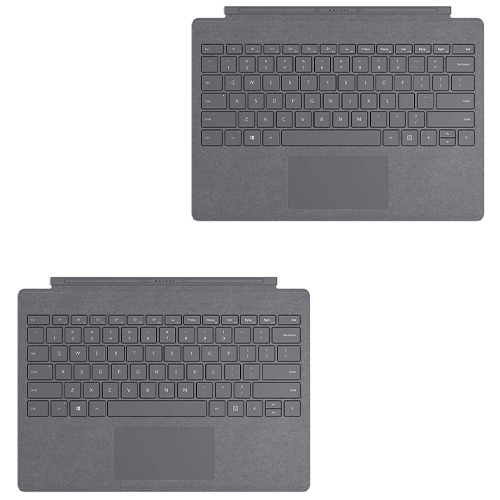 Microsoft Surface Pro Signature Type Cover Platinum + Surface Go Signature Type Cover Platinum