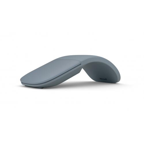 Microsoft Surface Arc Touch Mouse Platinum + Surface Arc Touch Mouse Ice Blue   Wireless   Bluetooth Connectivity   Ultra Slim & Lightweight   Innovative Full Scroll Plane 