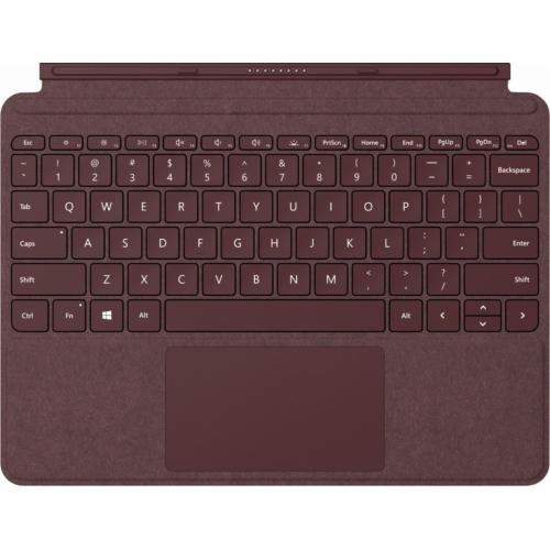 Microsoft Surface Go Signature Type Cover Burgundy+Surface 24W Power Supply   Pair W/ Surface Go   A Full Keyboard Experience   Made W/ Alcantara Material   24 W Power Supply Designed For Microsoft Surface Go   Input Voltage Range Of 15 V 