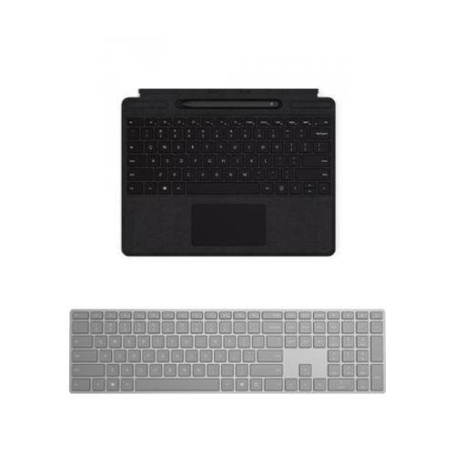 Microsoft Surface Pro X Signature Keyboard with Black Slim Pen+Surface Keyboard Gray