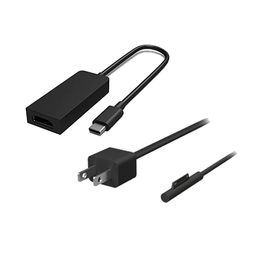 Microsoft Surface 65W Power Supply+Surface USB-C to DisplayPort Adapter - Compatible with Microsoft Surface Pro of Surface Book - 65W Power Supply - 2 Device Design - 1 x USB 3.1 Gen 1 Type-C Port- Male - 1 x DisplayPort- Female