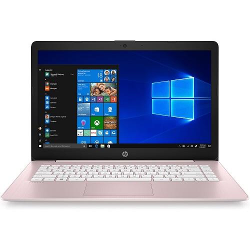 HP Stream 14" Laptop Intel Celeron N4000 4GB RAM 32GB eMMC Rose Pink - Intel Celeron N4000 Dual-core - Intel UHD Graphics 600 - HP Webcam w/ integrated Microphone - 14 hr 15 min battery life - Windows 10 Home S Mode w/ Office 365 Personal 1 yr