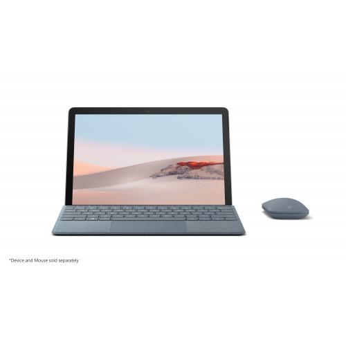 Microsoft Surface Go Signature Type Cover Ice Blue   Pair W/ Surface Go   A Full Keyboard Experience   Close To Protect Screen & Conserve Battery   Fold Back For Tablet Mode   Made W/ Alcantara Material 