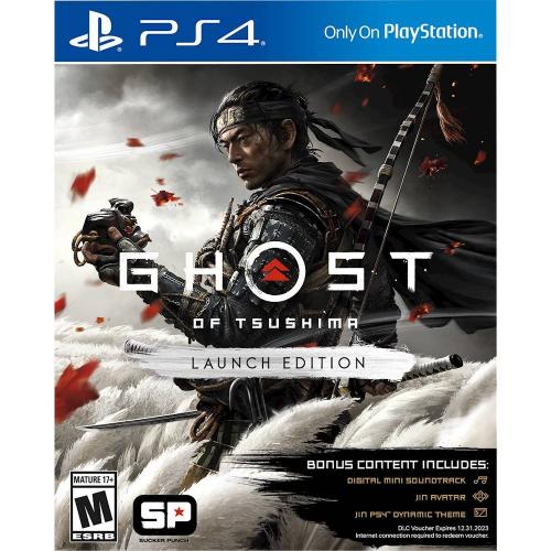 Ghost of Tsushima Launch Edition PS4 - PS4 Exclusive - ESRB Rated M (Mature 17+) - Action/Adventure Game - Releases 07/17/2020 - Launch Edition Special Content Included