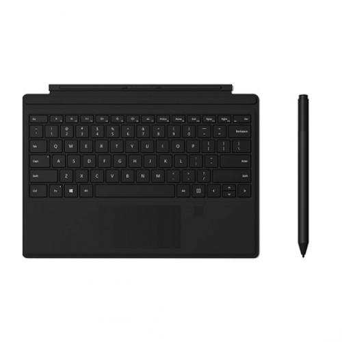 Microsoft Surface Pro Signature Type Cover w/ Finger Print Reader Black + Microsoft Surface Pen Charcoal