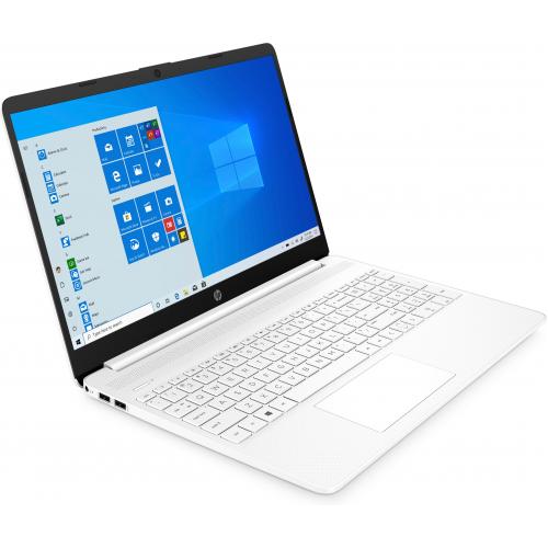 HP 15 Series 15" Laptop Intel Core I3 4GB RAM 256GB SSD Snow White   10th Gen I3 1005G1 Dual Core   SVA, BrightView Panel Display   6.5mm Micro Edge Bezel Display   Windows 10 Home   11 Hr 30 Min Battery Life 