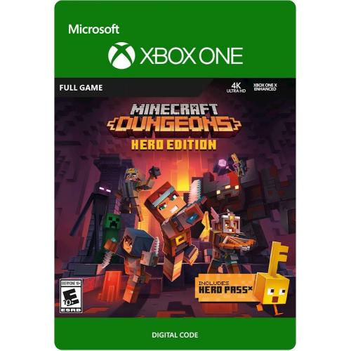 Xbox Wireless Controller & Cable For Windows+Minecraft Dungeons Hero Edition Xbox One (Digital Download) 