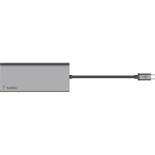 Open Box: Belkin USB C Multimedia Hub   For Notebook   60 W   USB Type C   3 X USB Ports   2 X USB 3.0   Network (RJ 45)   HDMI   Wired 
