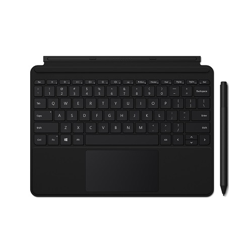 Microsoft Surface Go Type Cover Black + Surface Pen Charcoal - Surface Pen Charcoal Included - Fold type cover back for tablet mode - A full keyboard experience - Bluetooth 4.0 Connectivity for Pen - 4,096 Pressure Points for Pen