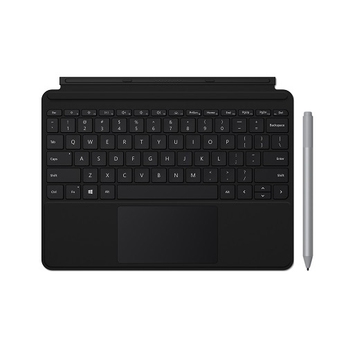 Microsoft Surface Go Type Cover Black + Surface Pen Platinum - Surface Pen Platinum Included - Fold type cover back for tablet mode - A full keyboard experience - Bluetooth 4.0 Connectivity for Pen - 4,096 Pressure Points for Pen