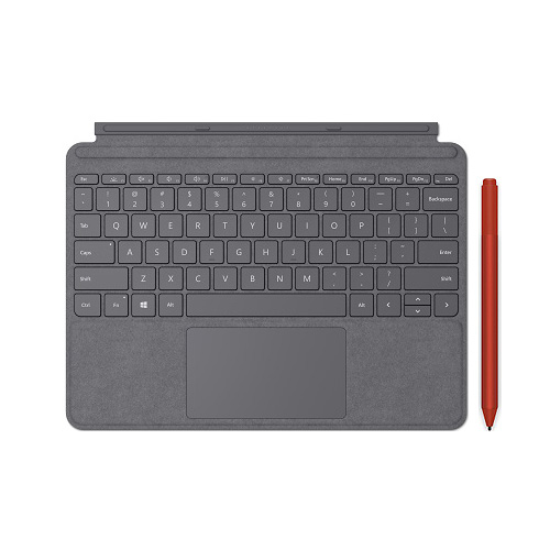 Microsoft Surface Go Signature Type Cover Platinum + Surface Pen Poppy Red