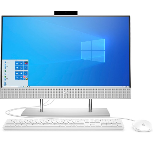 HP 24 Series 23.8" Touchscreen All-in-One Desktop Computer AMD Ryzen 5 12GB RAM 512GB SSD Natural Silver