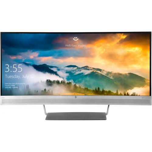 HP S340c 34" Curved LCD Business Monitor + Microsoft 365 Personal 1 Year Subscription For 1 User 