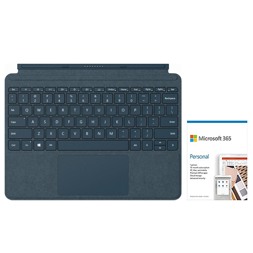 Microsoft Surface Go Signature Type Cover Cobalt Blue + Microsoft 365 Personal 1 Year Subscription For 1 User