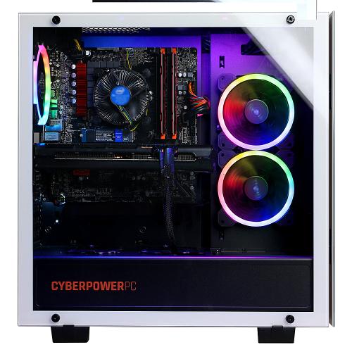 CyberPowerPC Gamer Xtreme Gaming Desktop Intel Core I7 16GB RAM 240GB SSD + 2TB HDD White GTX 1660 Super   Intel Core I7 10700F 2.9 GHz   NVIDIA GeForce GTX 1660 SUPER 6GB   USB Keyboard & Mouse Included   Tempered Glass Side Panel   Windows 10 Home 