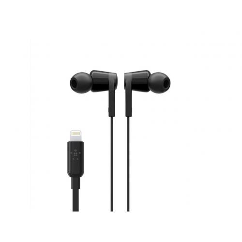 Open Box: Belkin ROCKSTAR Headphones with Lightning Connector - Stereo - Lightning Connector - Wired - Earbud - 3.67 ft Cable