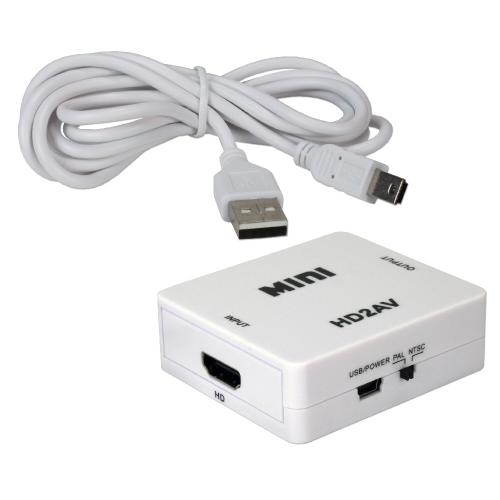 Open Box: COMPOSITE AUDIO & VIDEO TO DIGITAL HDMI UP CONVERTER   Functions: Signal Conversion   Converts HDMI Into Composite Audio & Video   Converts 720p/1080p To 480i   Powered Through USB Port   Maximum Resolution: 1920 X 1080 