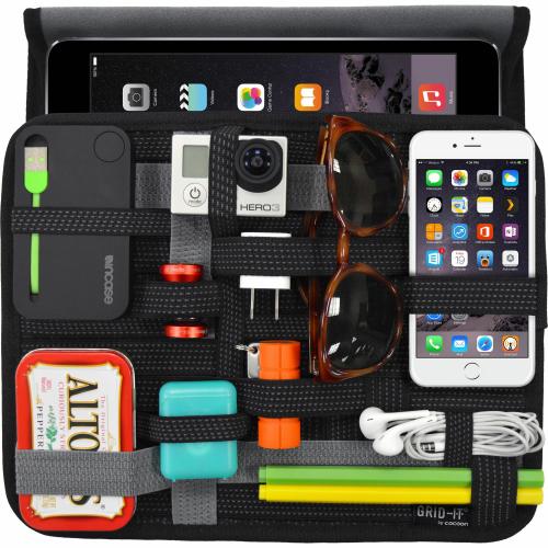 Refurbished: GRID IT! Wrap 10 For IPad/Tablets   Tablet Slips Into The Back Pocket   GRID IT! Organizer On Front   Neoprene Cover   Stretches To Accommodate Bulkier Items   9.25"H X 11.25"W X 1.25"D 