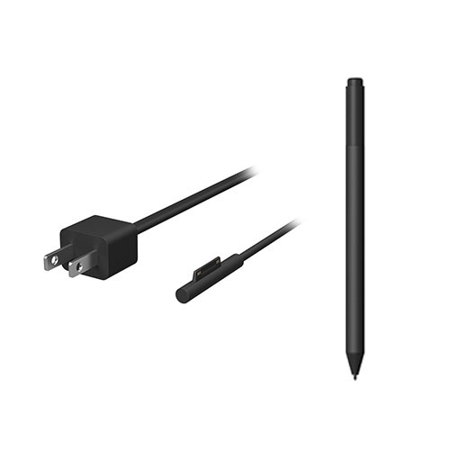 Microsoft Surface Pen Charcoal+Surface 65W Power Supply - Bluetooth 4.0 Connectivity for Pen - 2 Device Design for Power Supply - 4,096 Pressure Points for Pen - Tilt Support to shade your drawings - Magnetic Connector