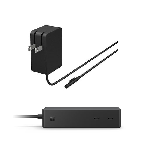 Microsoft Surface Dock 2 Black Surface 24w Power Supply - 2 X Front 