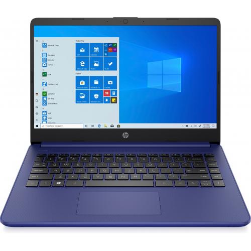 HP 14 Series 14" Laptop AMD 3020e 4GB RAM 64GB eMMc Indigo Blue - AMD 3020e Dual-Core Processor - M365 Personal 1 yr subscription included - AMD Radeon Graphics - Windows 10 Home in S mode - Up to 10 hr 30 min battery life