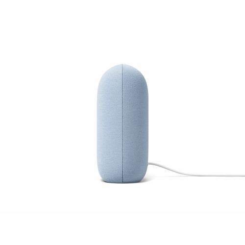 Google Nest Audio Sky   Google Assistant Built In   Quad Core A53 1.8 GHz Processor   Stream Music With Your Voice   Control Smart Devices Hands Free   Made With Recycled Materials 