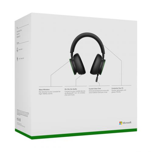 Xbox Wireless Headset   Bluetooth Connectivity   For Xbox Series X|S, XBX1, & Windows 10   Feat. Auto  Mute & Voice Isolation   Comfortable Intuitive Design   Up To 15 Hr Battery Life 