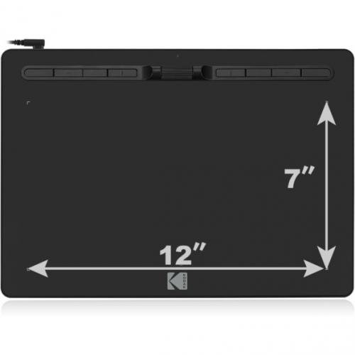 Refurbished: Kodak CyberTablet HD Graphic Tablet F12   12" X 7" Active Area   8192 Pressure Level   5080 Lpi   Pen Included 