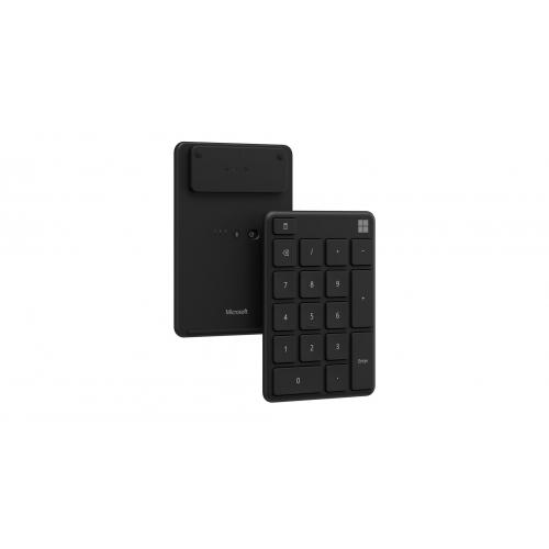Microsoft Number Pad Matte Black   Bluetooth 5.0 Connectivity   2.4 GHz Frequency Range   Connect Up To 3 Devices   1.3mm Low Profile Key Travel   Up To 24 Month Battery Life 