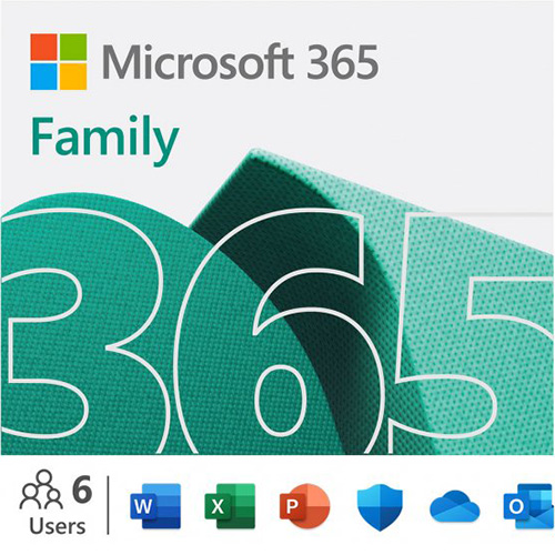 Microsoft 365 Family 15 Month Subscription For Up To 6 Users (Digital Download) - For Windows, macOS, iOS, and Android devices - 1TB OneDrive cloud storage - Covers up to 6 users across devices - Premium Office Apps - 15-Month Subscription