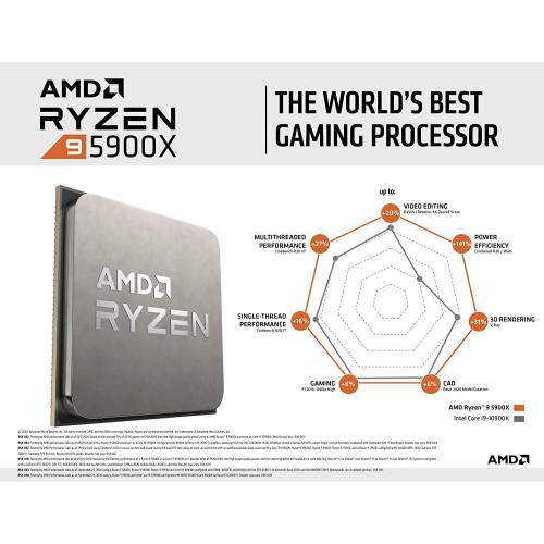 AMD Ryzen 9 5900X 12 core 24 thread Desktop Processor 12 cores