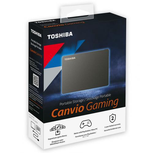 Toshiba Canvio Gaming 2TB Portable External Hard Drive   Designed For Gaming Consoles & PCs   USB 3.0 Interface   Sleek, Portable Design   Built For Gamers 