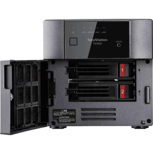 Buffalo TeraStation 3220DN Desktop 4TB NAS Storage System   Designed For 25 Users   Serial ATA/600 Controller   RAID Supported   2 X Total Bays   2.5 Gigabit Ethernet 