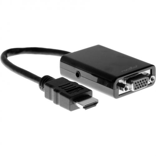 Open Box: Rocstor Y10C120 B1 HDMI To VGA Adapter Converter M/F   6???  For Ultrabook, Laptop, Monitor, Projectors, PC   1920x1080 1 X HDMI Male Digital Audio/Video   1 X HD 15 Female VGA, Black 