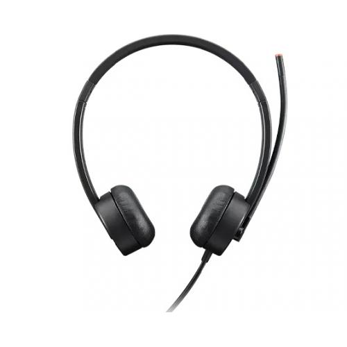 Lenovo Essential Stereo Analog Headset - Wired Headset - 3.9 ft cable length - Comfort fit ear piece - Adjustable Headband & Boom Arm - 180 Degree Microphone
