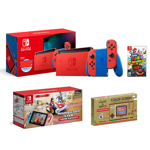  Nintendo Switch - Mario Red & Blue Edition - Switch : Video  Games