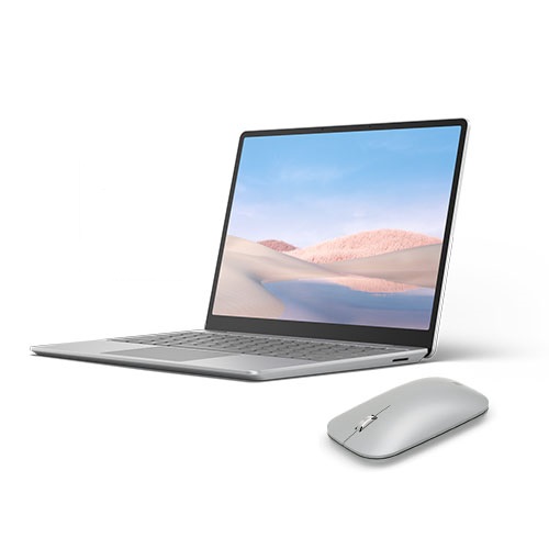 Microsoft Surface Laptop Go 12.4" Touchscreen Intel Core i5 8GB RAM 128GB SSD Platinum + Surface Mobile Mouse Platinum