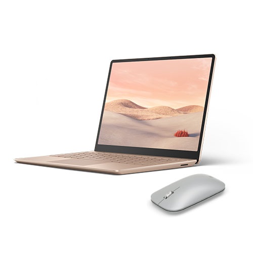 Microsoft Surface Laptop Go 12.4" Touchscreen Intel Core i5 8GB RAM 128GB SSD Sandstone+ Surface Mobile Mouse Platinum