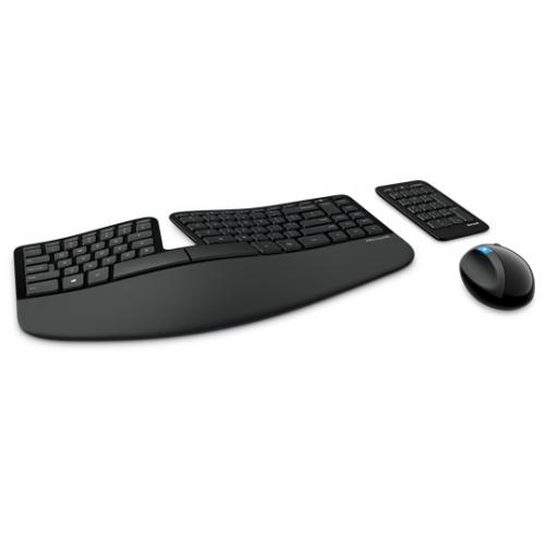 Microsoft Sculpt Ergonomic Desktop Keyboard And Mouse + Wireless Mobile Mouse 4000   Wireless Keyboard   Separate 10 Key Numeric Keypad   7 Button Mouse   4 Direction Scroll Wheel   Extra Mouse Included 