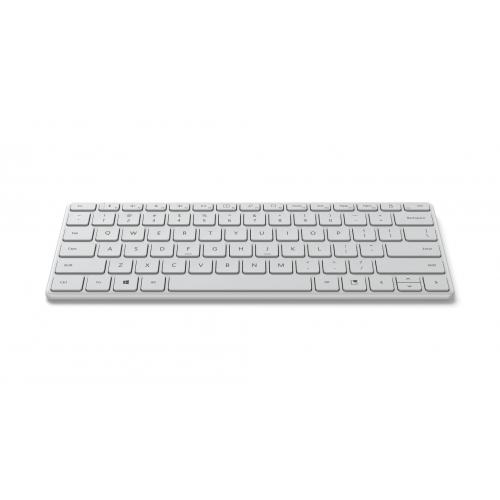Microsoft Designer Compact Keyboard Glacier+Bluetooth Ergonomic Mouse Glacier 