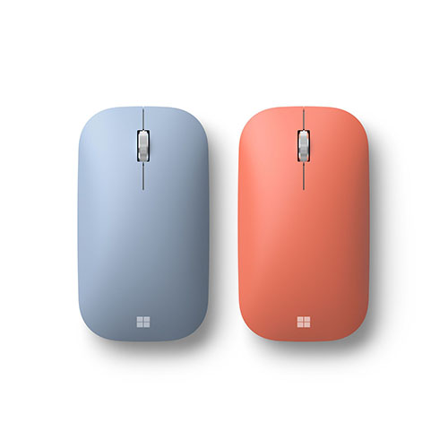 Microsoft Modern Mobile Mouse Peach+Modern Mobile Mouse Pastel Blue