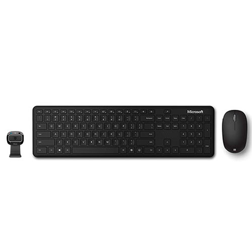 Microsoft Bluetooth Keyboard & Mouse Desktop Bundle + Microsoft LifeCam HD-3000 Webcam - Bluetooth Connectivity - 2.4 GHz Operating frequency - 3-button Mouse w/ fast tracking sensor - 30 fps - USB 2.0 - 1280 x 720 Video