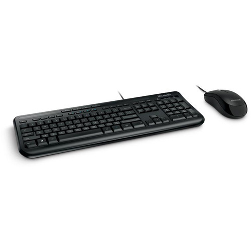 Microsoft Wired Desktop 600 Black + Microsoft 3500 Wireless Mobile Mouse  White   Wired USB Keyboard And Mouse Combo   Radio Frequency Connectivity For White Mouse   Quiet Touch Keys   BlueTrack Enabled Mouse   Ambidextrous Design 